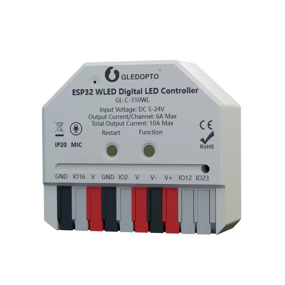 Gledopto ESP32 Mini WLED digitální LED ovladač – Wi-Fi (GL-C-310WL)