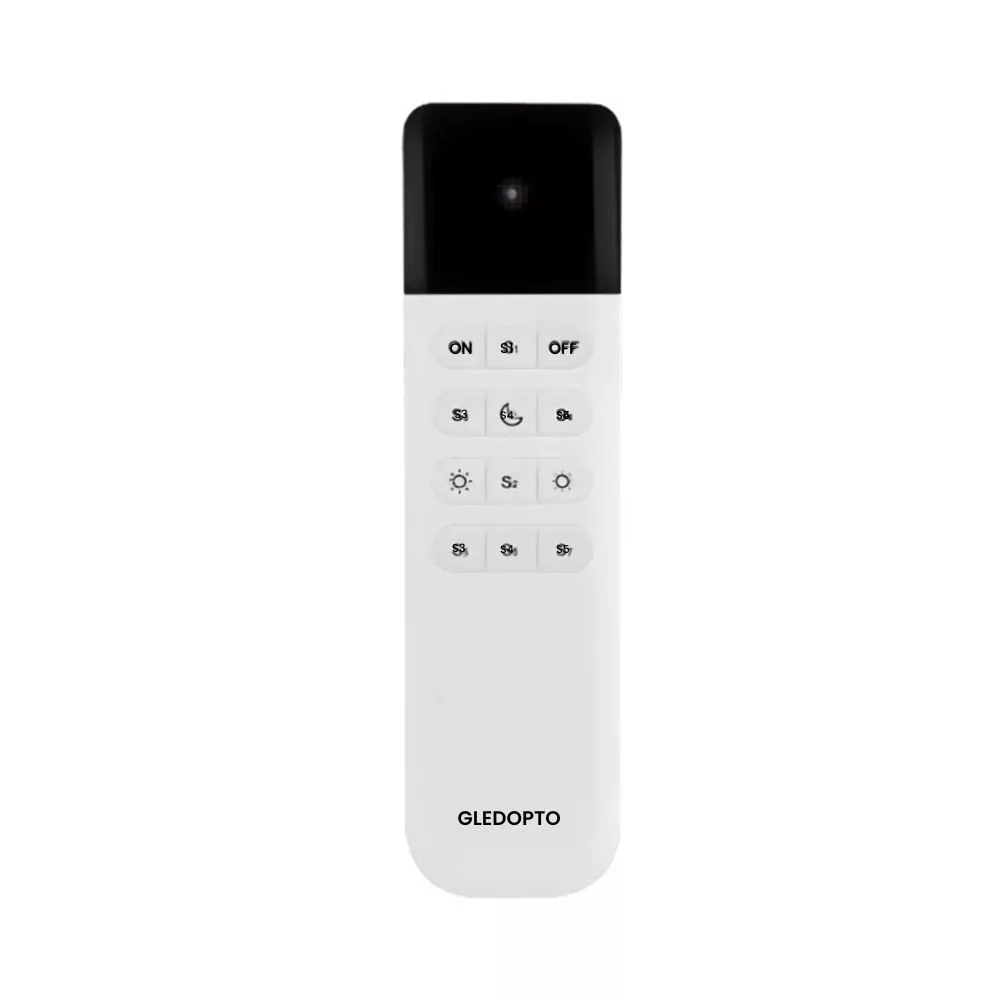 Gledopto WLED 12Key Remote Control – Dálkové ovládání pro WLED lampy a regulátory, Wi-Fi, bílé (GL-RC-002WL)